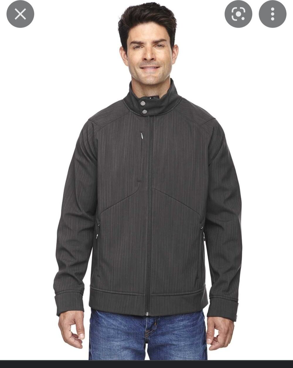 North End Sport skyscraper mens grey light weight athletic full zip jacket Sz L